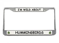 Hummingbird License Plate Frame
