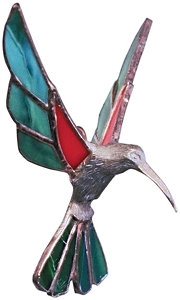 Upswept Hummingbird Metal Figurines