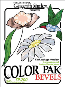 Color Pak 2 Bevel Clusters - Hummingbird & Flowers