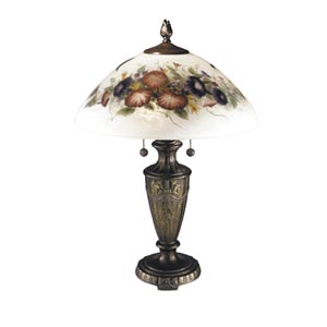 Hummingbird and Flower Table Lamp