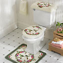Hummingbird Bathroom Toilet Cover & Commode Set