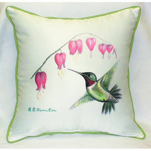 Betsy Drake HJ030 Hummingbird Art Only Pillow 18
