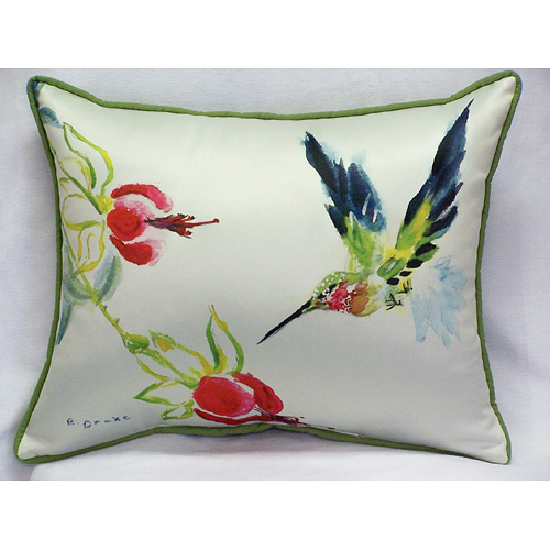 Betsy Drake HJ330 Betsyapos;s Hummingbird Art Only Pillow 16apos;apos;x20apos;apos;