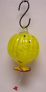 Clever 90015232 Hummingbird Feeder Round Yellow 13in