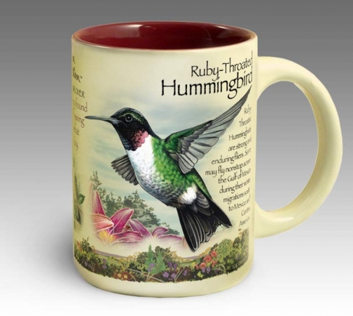 American Expediton CM15131 Hummingbird Stoneware Coffee Mug
