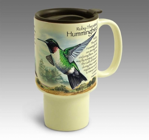 American Expediton CTMG131 Hummingbird Stoneware Travel Mug
