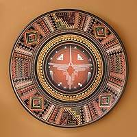 Cuzco plate, 'Cosmic Hummingbird' (Peru)