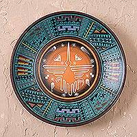 Ceramic plate, 'Nazca Hummingbird' (Peru)