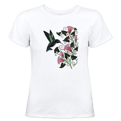 Garden Hummingbird  Hummingbird Women's T-Shirt by CafePress