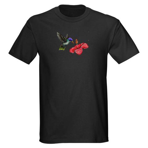 Black HummingBird T-Shirt  Dark T-Shirt by CafePress